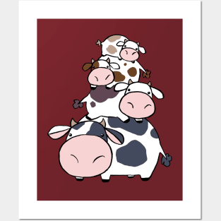 Cow Stack Posters and Art